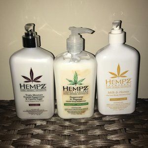 HEMPZ Body Lotion Lot of 3 ALL NEW